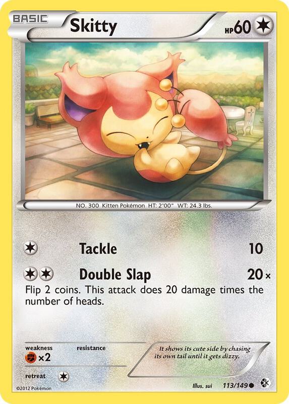 Skitty Pokemon card from Boundaries Crossed