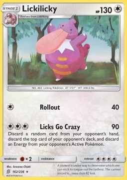 Lickilicky Pokemon card from Unified Minds