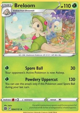Breloom Pokemon card from Brilliant Stars