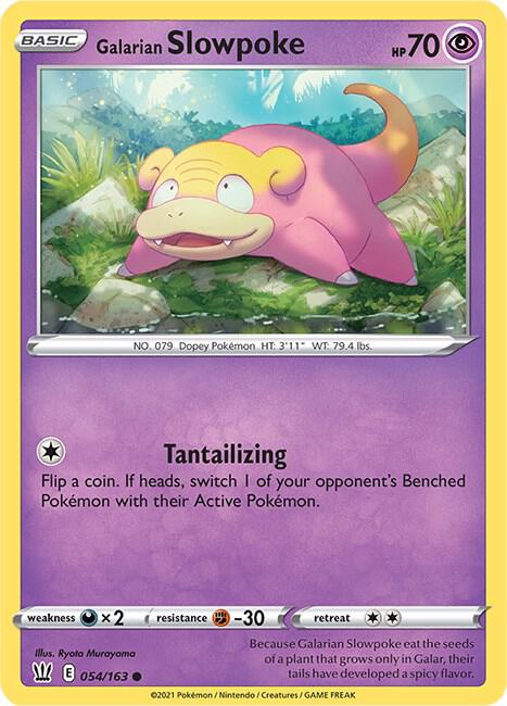 Galarian Slowpoke Pokemon card from SWSH05: Battle Styles