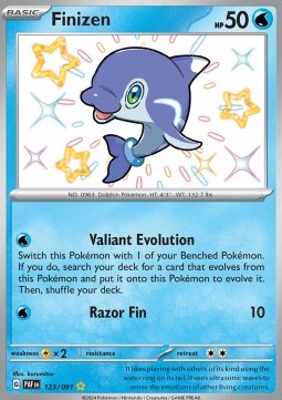 Finizen Pokemon card from Paldean Fates