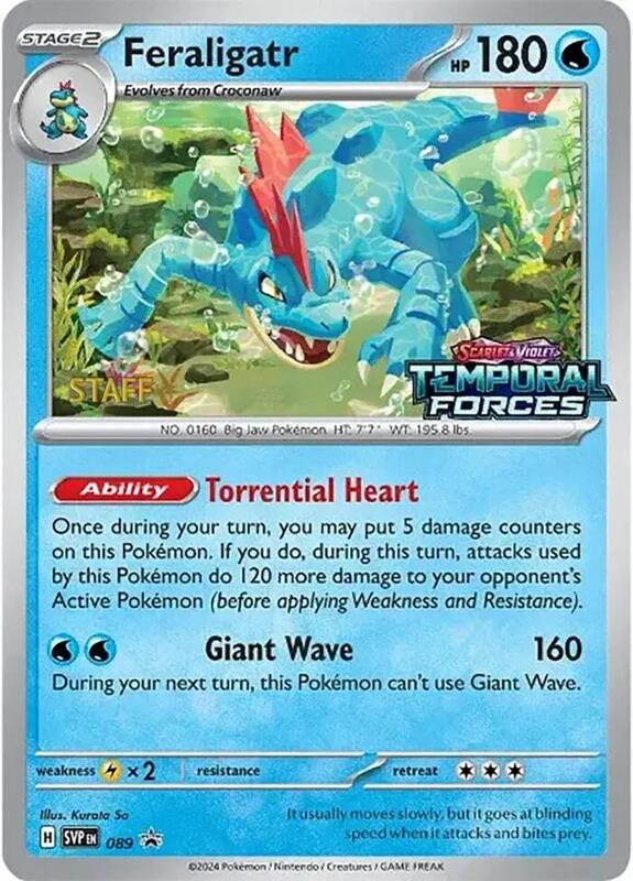 Feraligatr - 089 (Prerelease) [Staff] Pokemon card from SV: