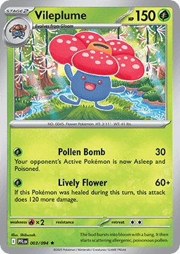 Vileplume Pokemon card from Phantasmal Flames
