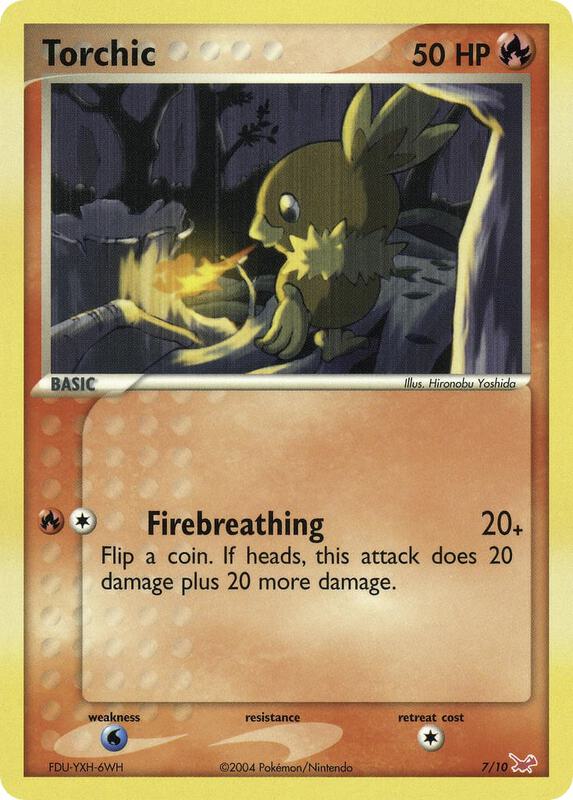 Torchic Pokemon card from EX Trainer Kit 1: Latias & Latios