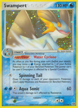 Swampert Pokemon card from EX Emerald