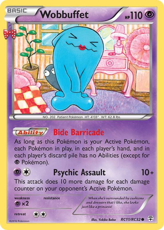 Wobbuffet Pokemon card from Generations: Radiant Collection