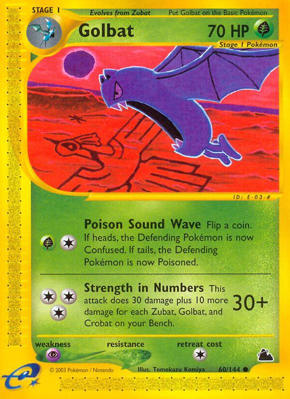 Golbat Pokemon card from Skyridge
