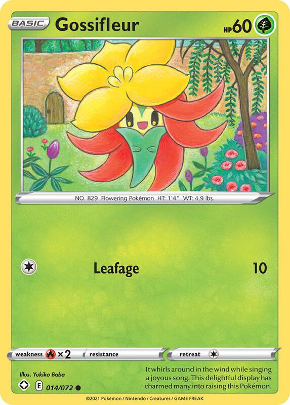 Gossifleur Pokemon card from Shining Fates