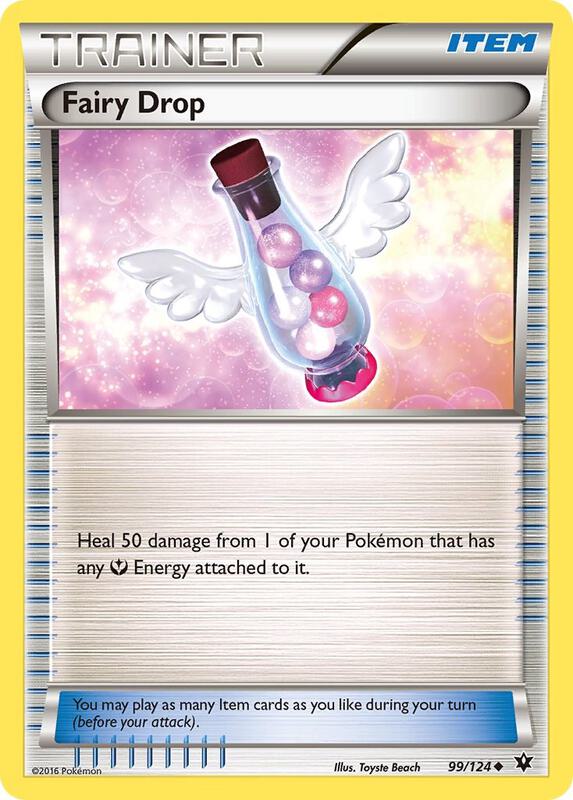 Fairy Drop Pokemon card from XY - Fates Collide