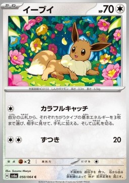 Eevee Pokemon card from Night Wanderer