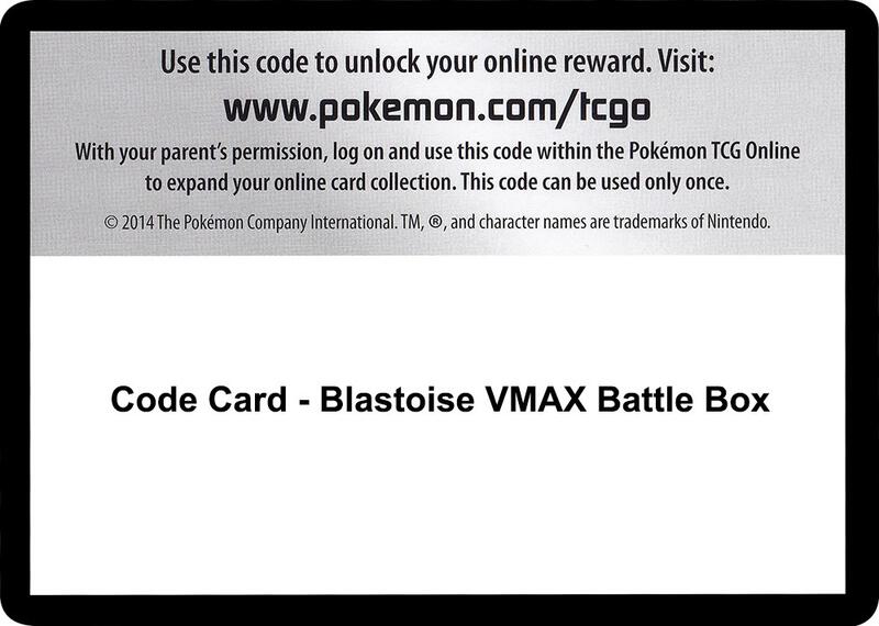 Code Card - Blastoise VMAX Battle Box Pokemon card from Miscellaneous Cards & Products