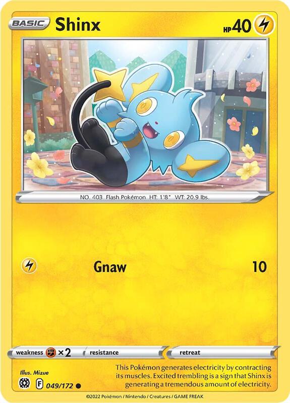 Shinx Pokemon card from SWSH09: Brilliant Stars
