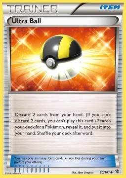 Ultra Ball Pokemon card from Plasma Blast