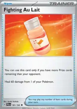 Fighting Au Lait Pokemon card from Paldea Evolved