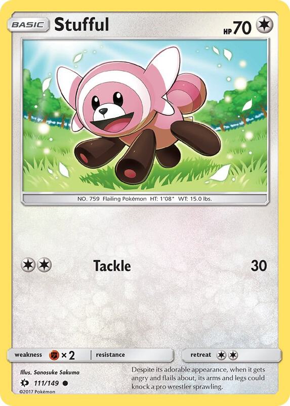 Stufful Pokemon card from SM Base Set