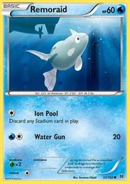 Remoraid Pokemon card from BREAKthrough