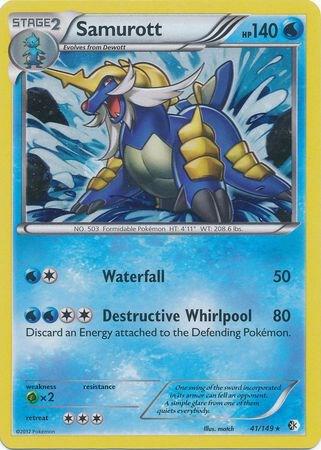 Samurott Pokemon card from Blister Exclusives