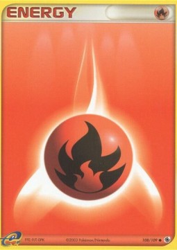 Fire Energy Pokemon card from EX Ruby Sapphire