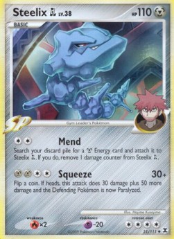 Steelix [GL] Lv.38 (Holo) Pokemon card from Rising Rivals