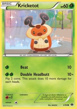 Kricketot Pokemon card from Next Destinies