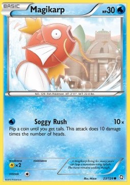 Magikarp Pokemon card from Dragons Exalted