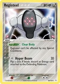 Registeel Pokemon card from Holon Phantoms