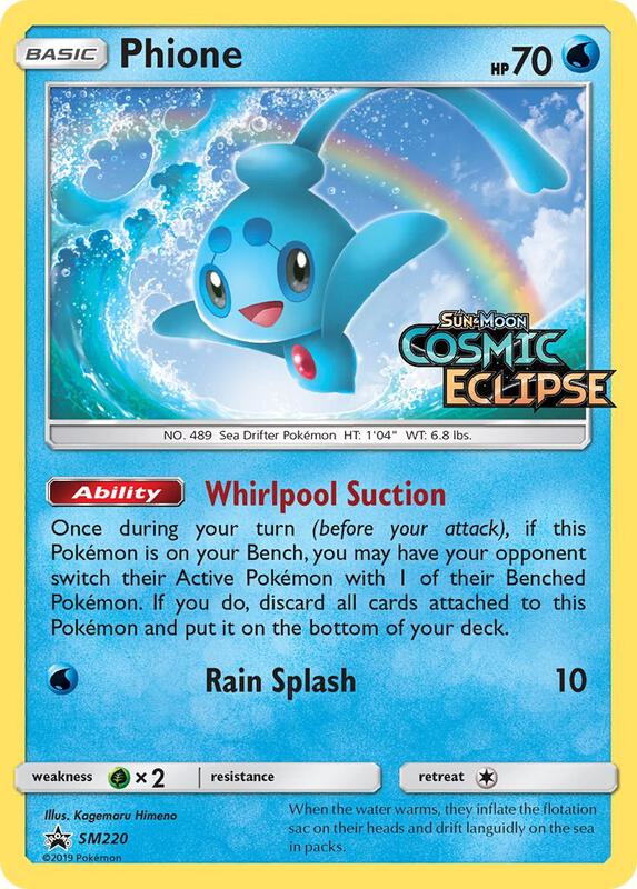 Phione - SM220 (Prerelease) Pokemon card from SM Promos