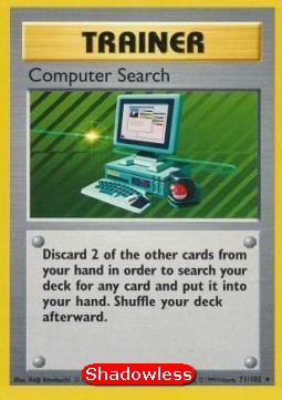 Computer Search Pokemon card from Base Set