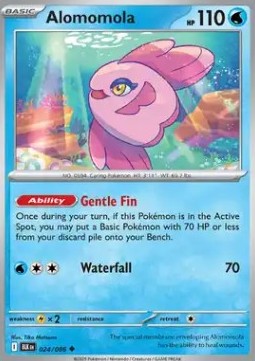Alomomola Pokemon card from Black Bolt