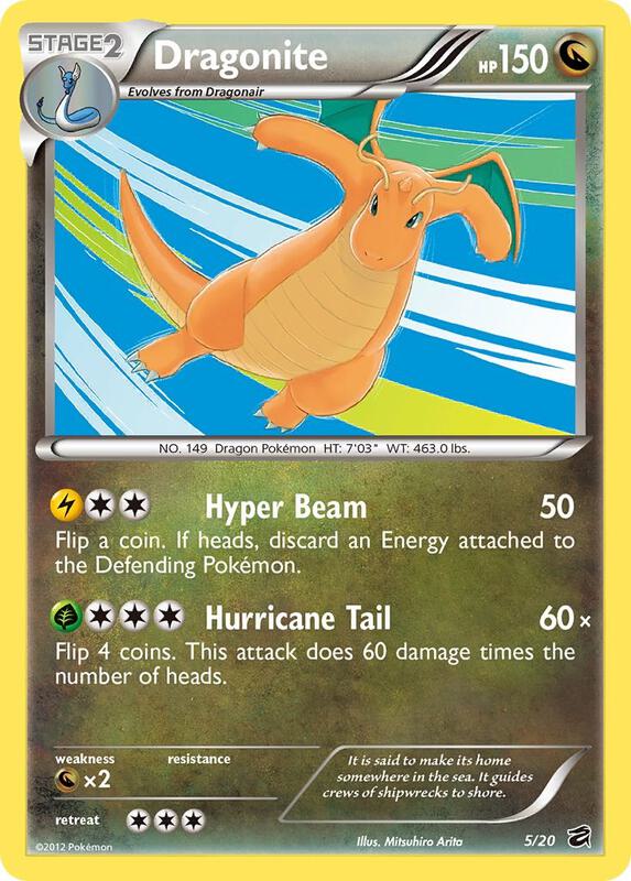 Dragonite Pokemon card from Blister Exclusives