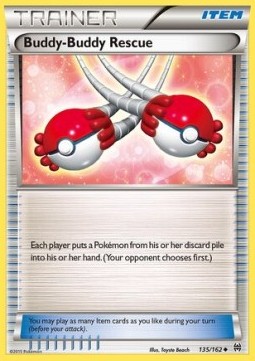 Buddy-Buddy Rescue Pokemon card from BREAKthrough