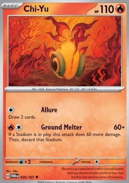 Chi-Yu Pokemon card from Twilight Masquerade