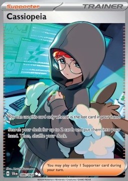 Cassiopeia Pokemon card from Shrouded Fable