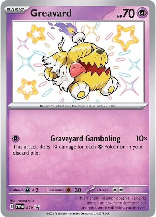 Greavard - 070 Pokemon card from SV: Scarlet & Violet Promo Cards