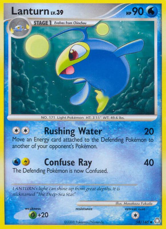 Lanturn (58) Pokemon card from Legends Awakened