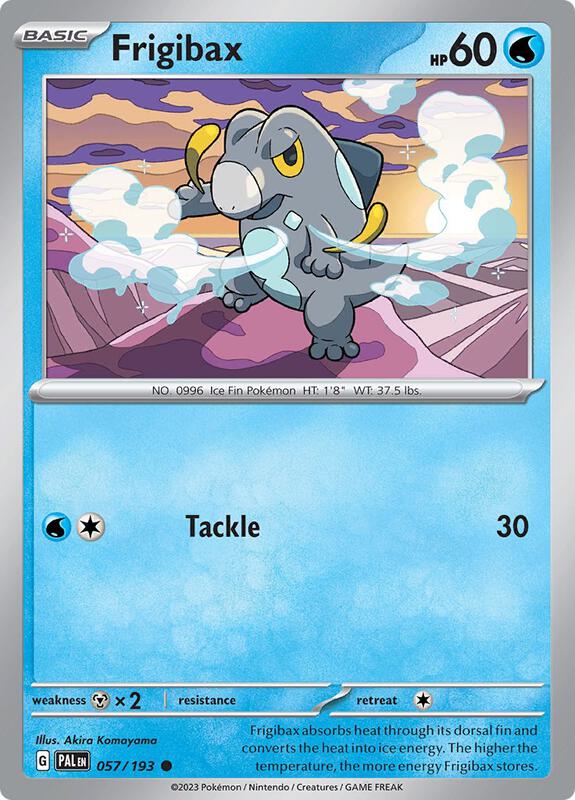 Frigibax Pokemon card from SV02: Paldea Evolved