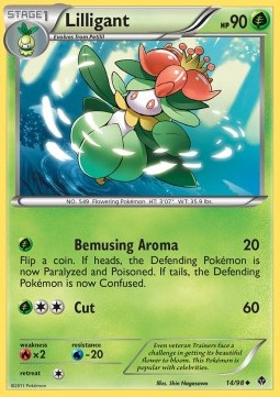 Lilligant Pokemon card from Emerging Powers
