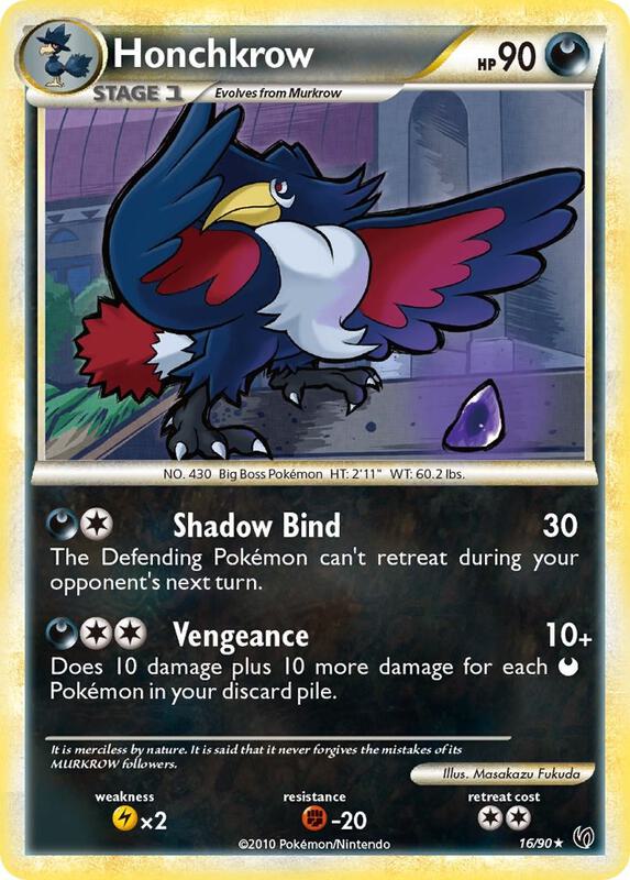 Honchkrow (16) Pokemon card from Undaunted