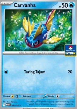 Carvanha (SV-P/ID 042) Scarlet & Violet Indonesian Promos ID