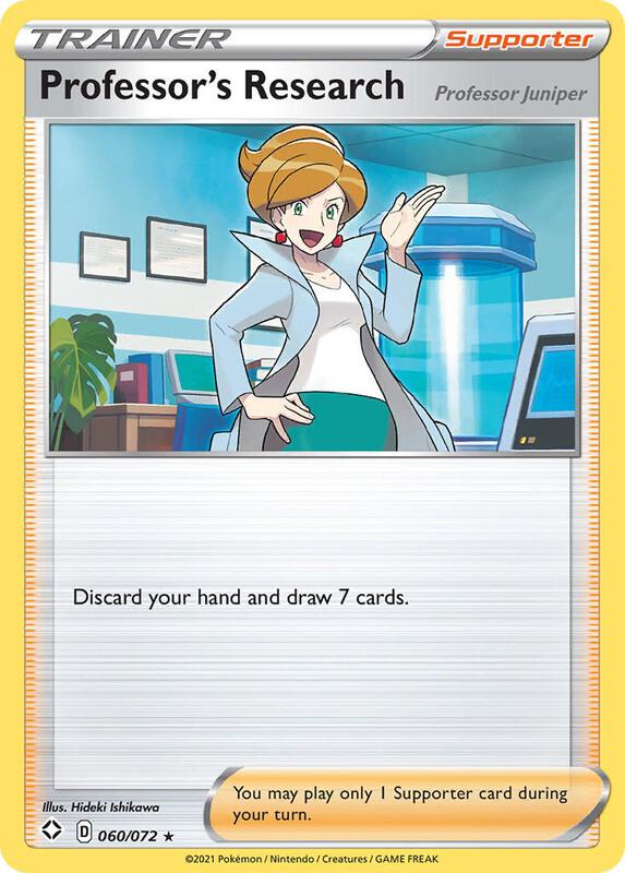 Professor's Research Pokemon card from Shining Fates