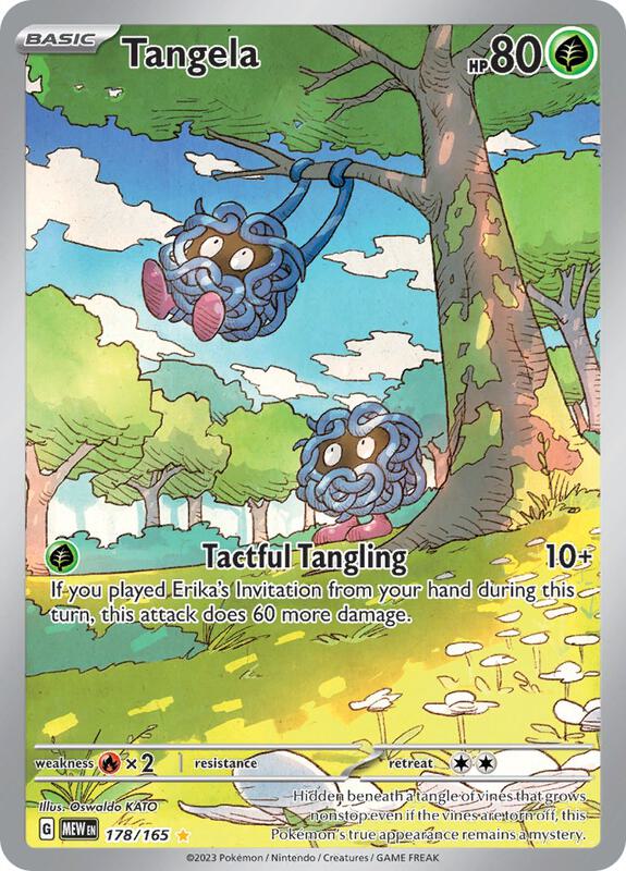 Tangela Pokemon card from SV: Scarlet & Violet 151