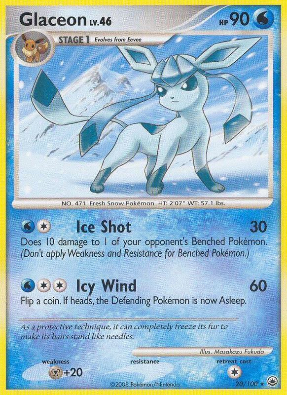 Glaceon (20) Pokemon card from Majestic Dawn