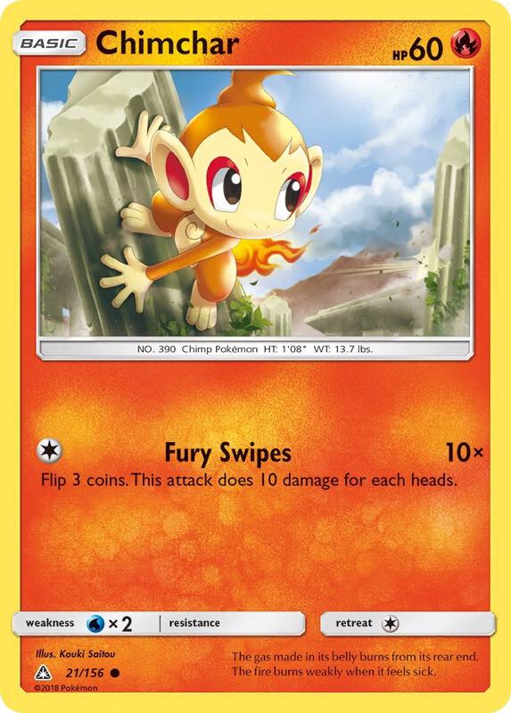 Chimchar (21) Pokemon card from SM - Ultra Prism
