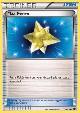 Max Revive Pokemon card from Generations