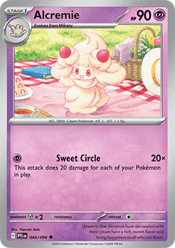 Alcremie Pokemon card from Phantasmal Flames