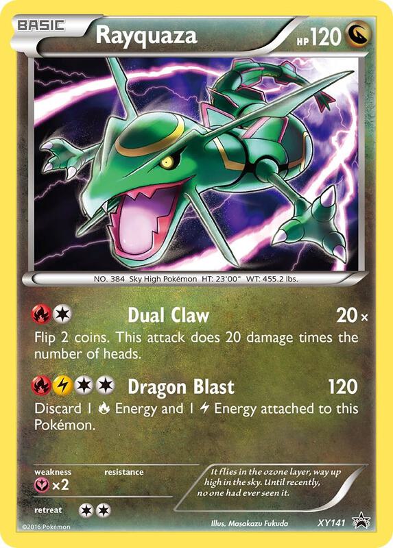 Rayquaza - XY141 Pokemon card from XY Promos