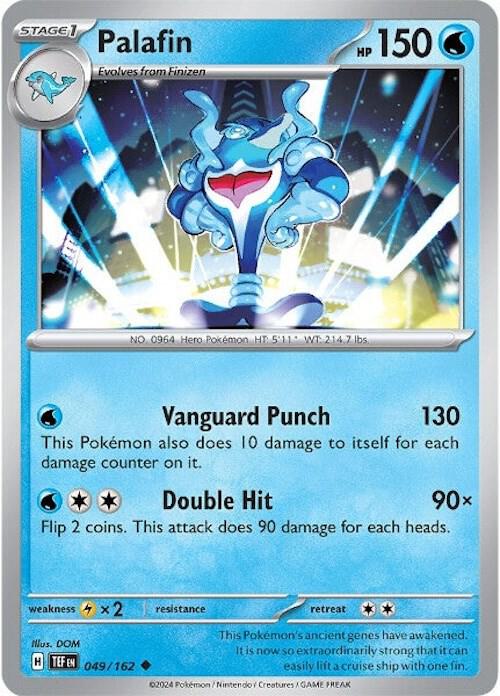 Palafin Pokemon card from SV05: Temporal Forces