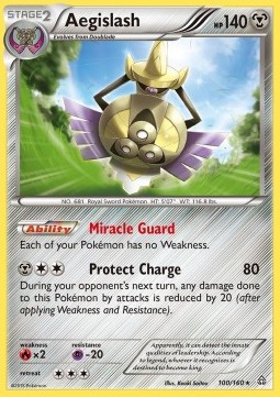 Aegislash Pokemon card from XY - Primal Clash