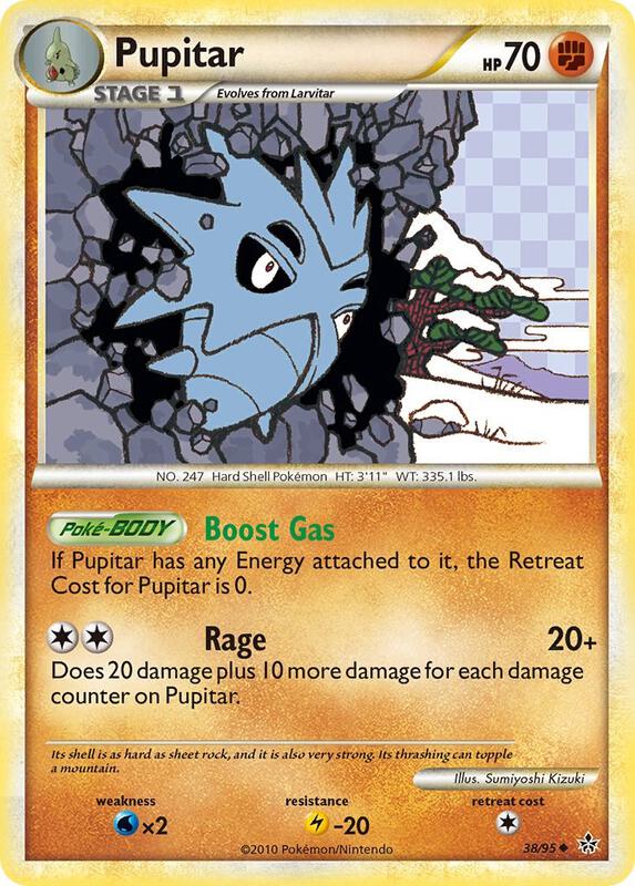Pupitar (38) Pokemon card from Unleashed