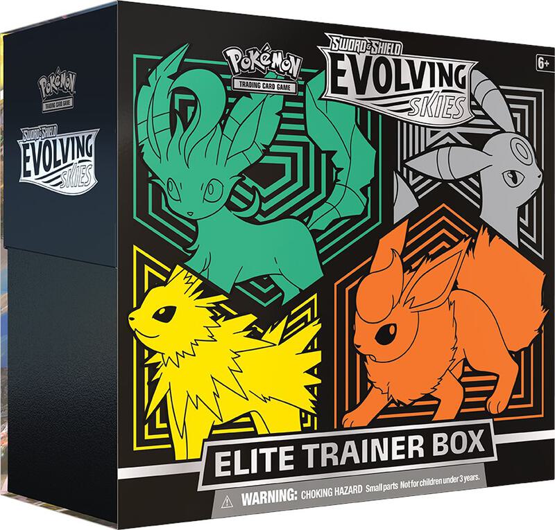 Evolving Skies Elite Trainer Box [Flareon/Jolteon/Umbreon/Leafeon] Pokemon card from SWSH07: Evolving